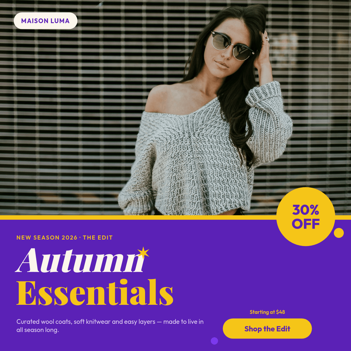 Vibrant Violet Autumn template in Orshot