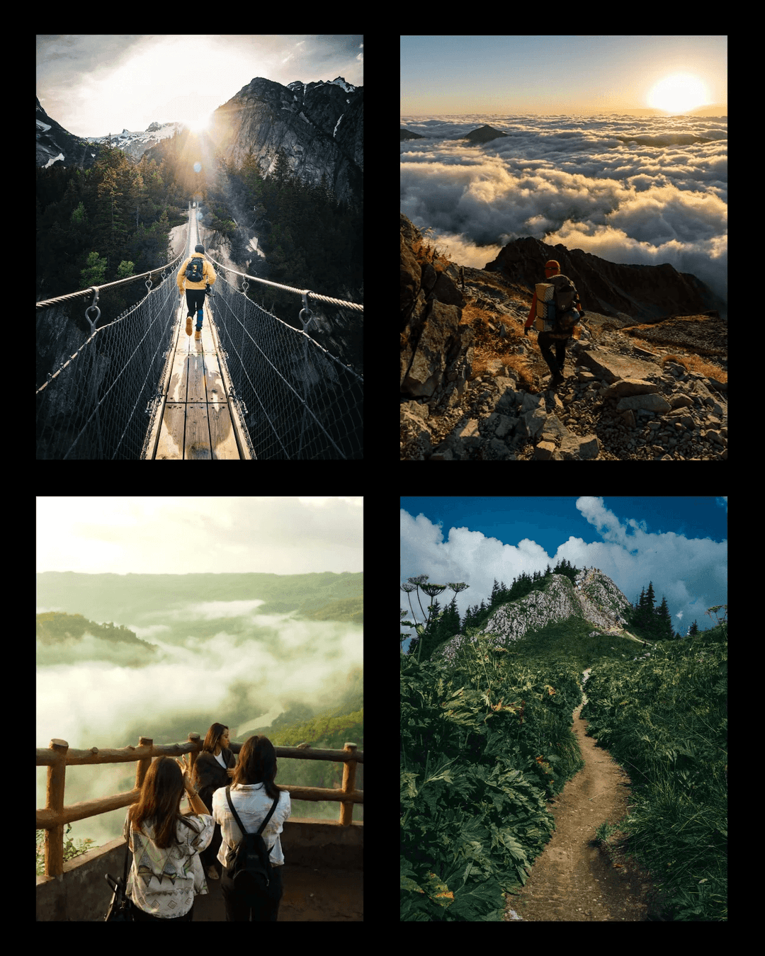 4 Photo Instagram Post Grid Template