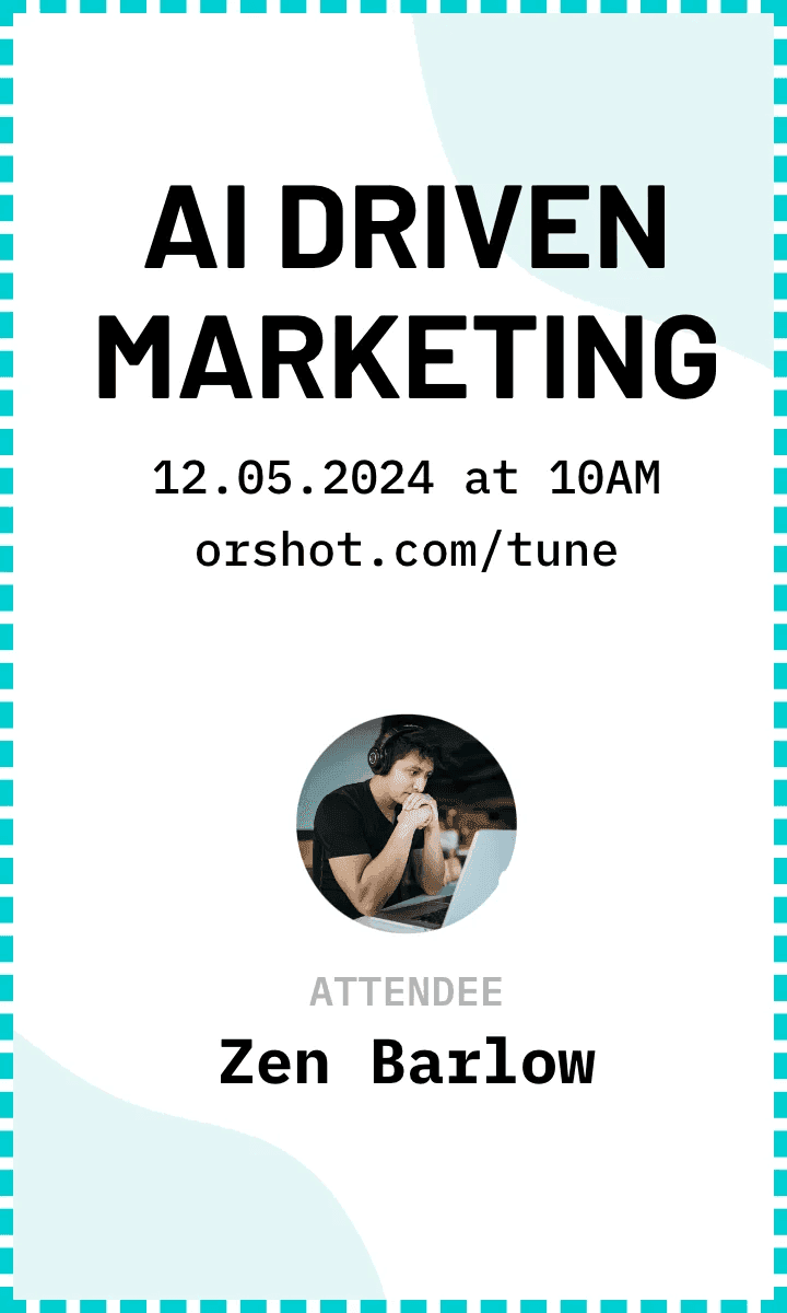 Marketing Event Ticket Template