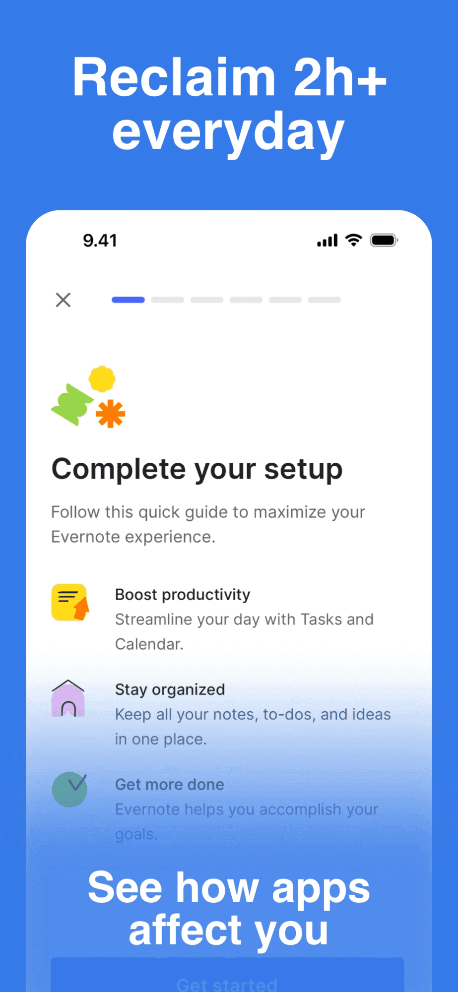 App Store Screenshot with tagline