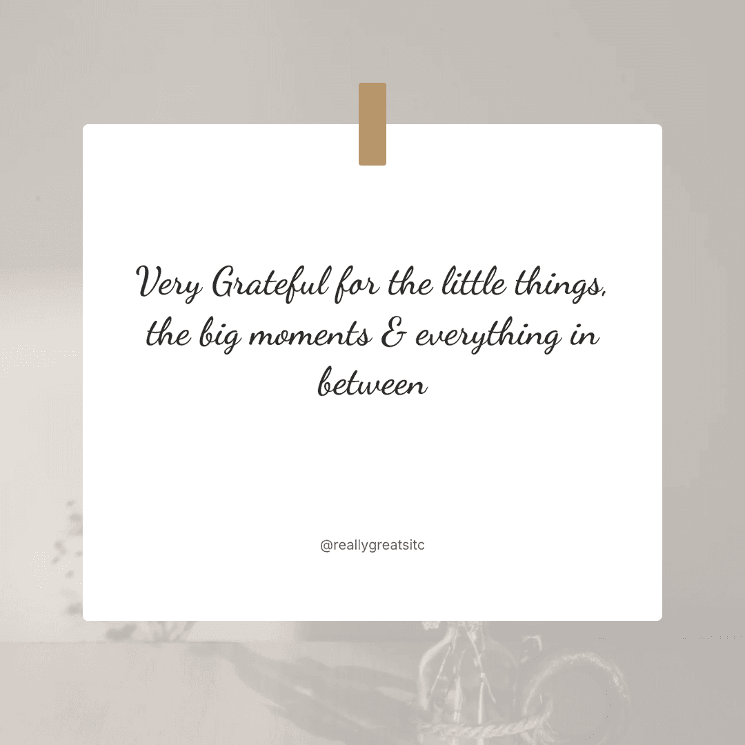 Grateful Quote Card Template