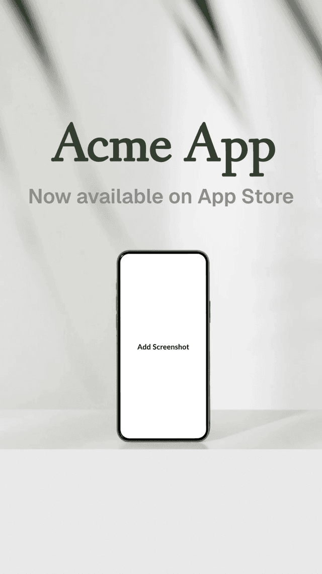 Instagram Banner for iPhone App Marketing