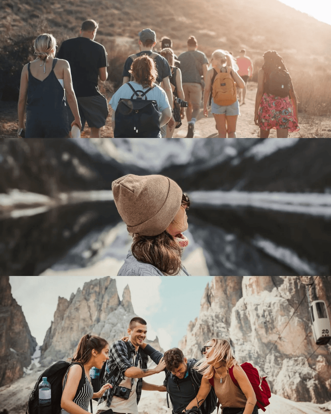 3 Photos Vertical Grid Instagram Post Template