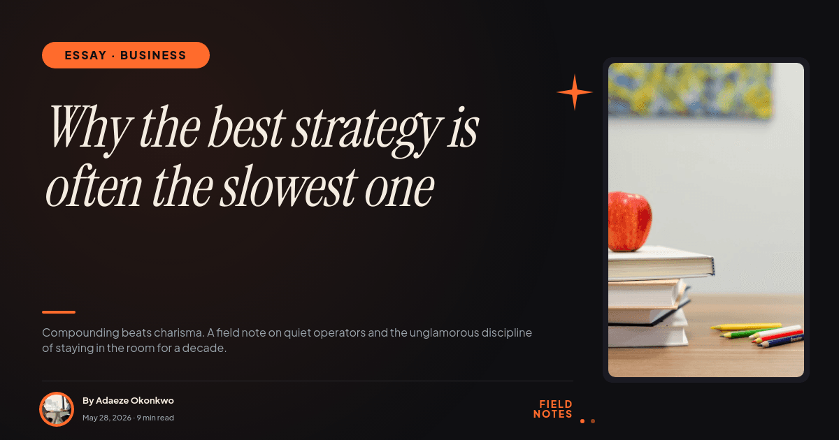 Bold Tangerine & Ink template in Orshot
