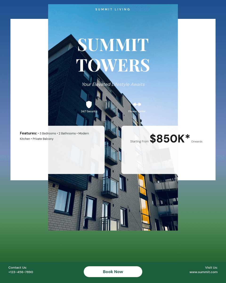 Blue Sky Luxury Apartment template in Orshot