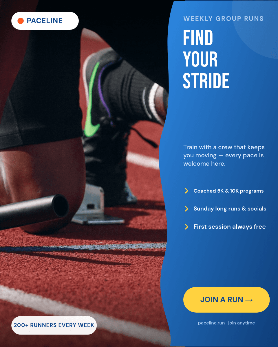 Electric Blue Run Club template in Orshot