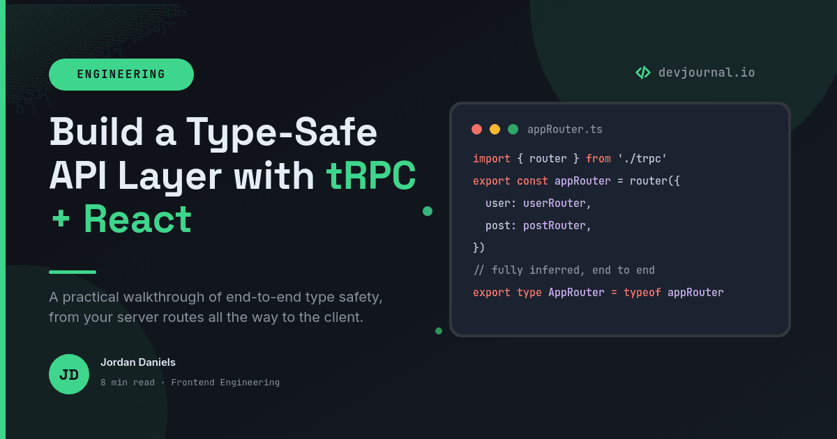 Dark Developer Blog OG Image template in Orshot