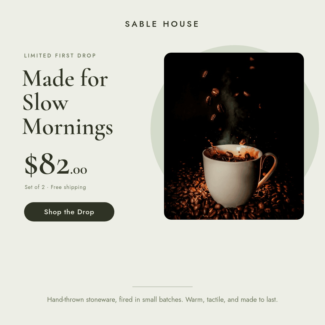 Minimalist Stoneware Mug template in Orshot