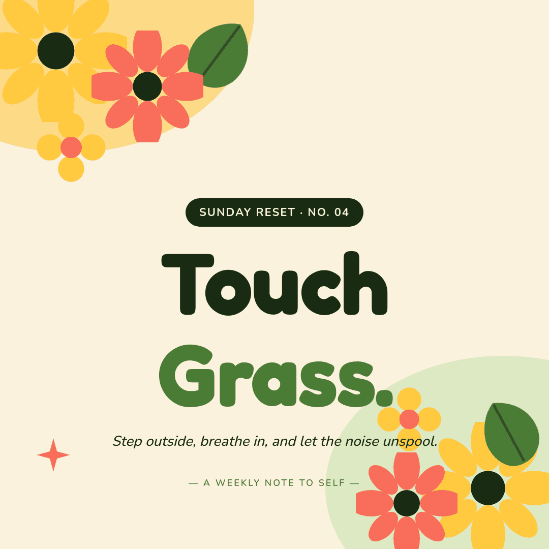 Coral & Leaf Green Sunday template in Orshot