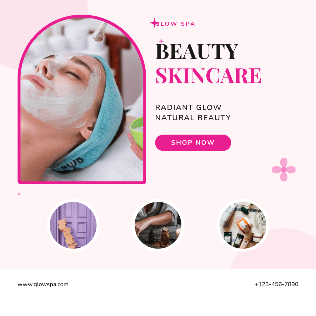Elegant Pink Spa Wellness template in Orshot