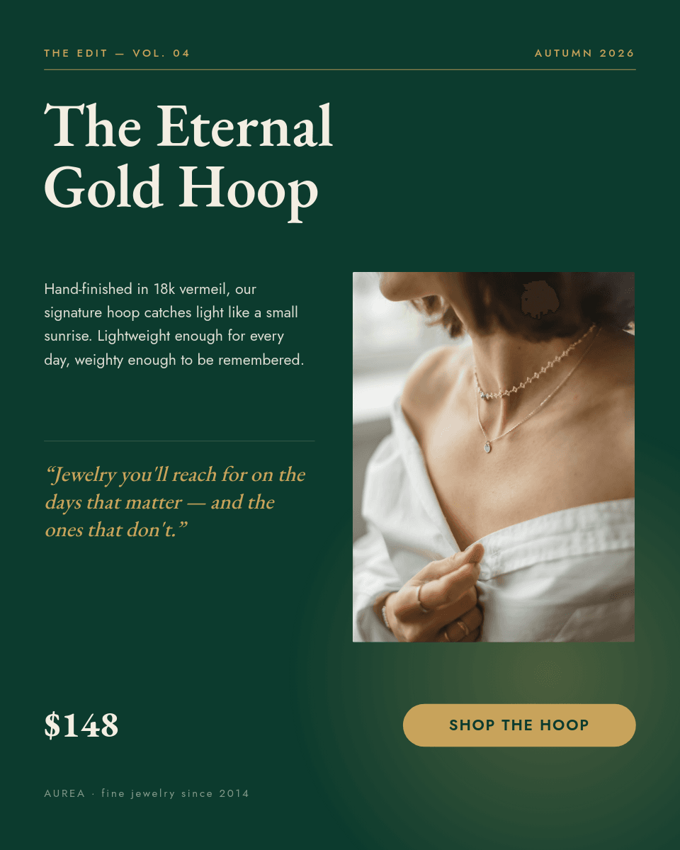 Emerald & Gold Editorial template in Orshot