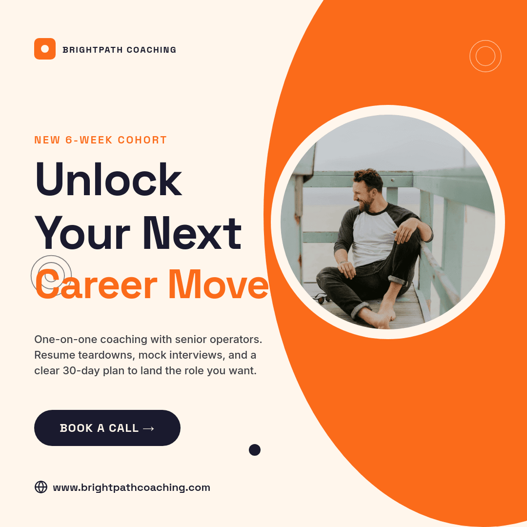 Tangerine & Ink Career template in Orshot
