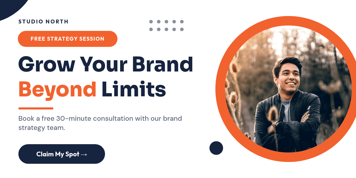 Bold Navy & Orange Strategy template in Orshot