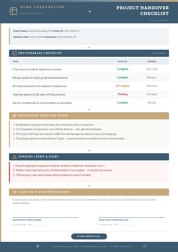 Clean Slate Gray Project template in Orshot