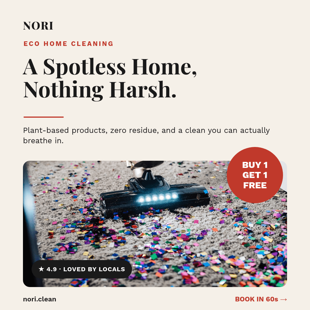 Eco Cleaning Editorial template in Orshot