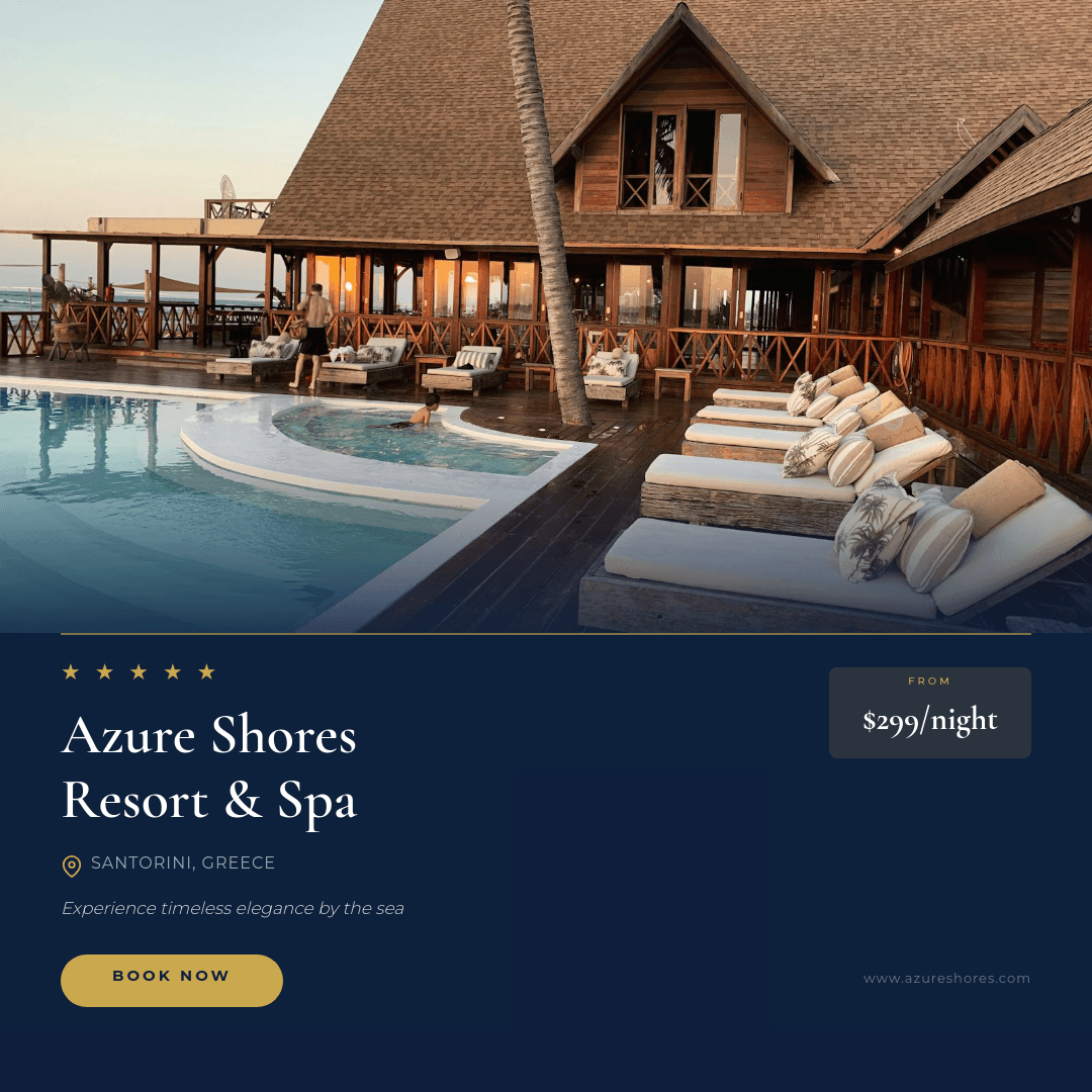 Azure Shores Resort template in Orshot