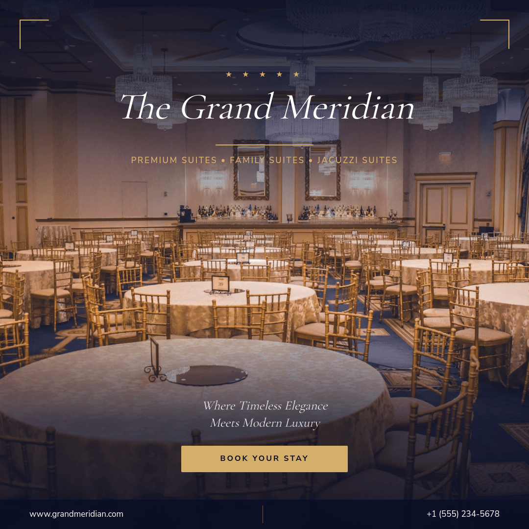 Dark Night Sky Luxury Hotel template in Orshot