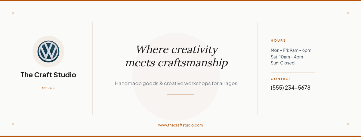 Small Business Brand Cover template in Orshot