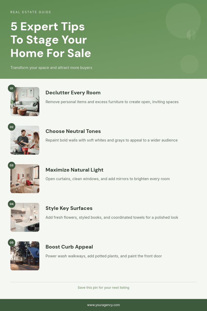 Home Staging Tips template in Orshot