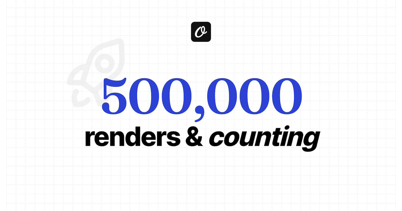 Orshot has crossed 500k Renders