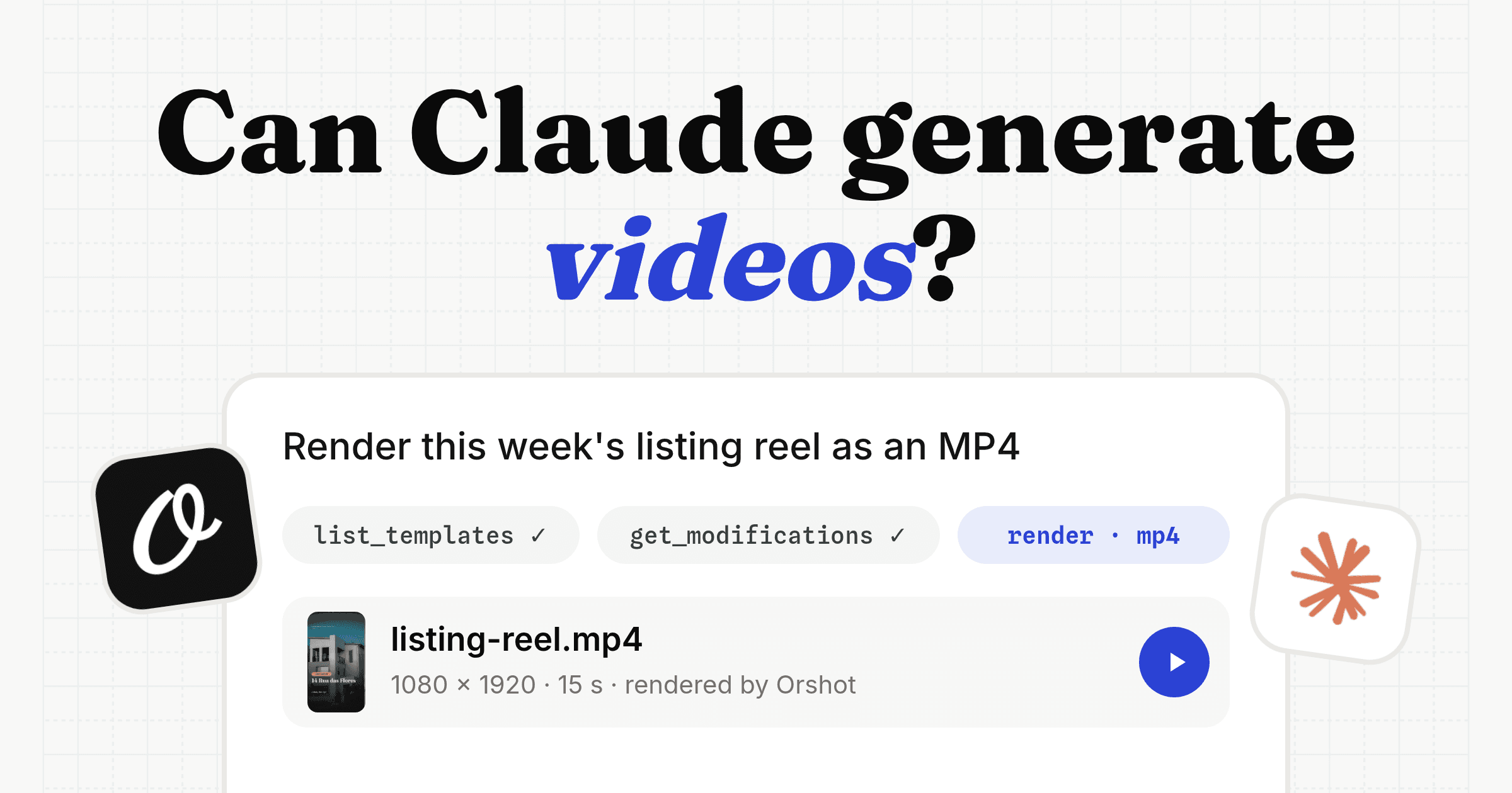 Can Claude Generate Videos from a Prompt