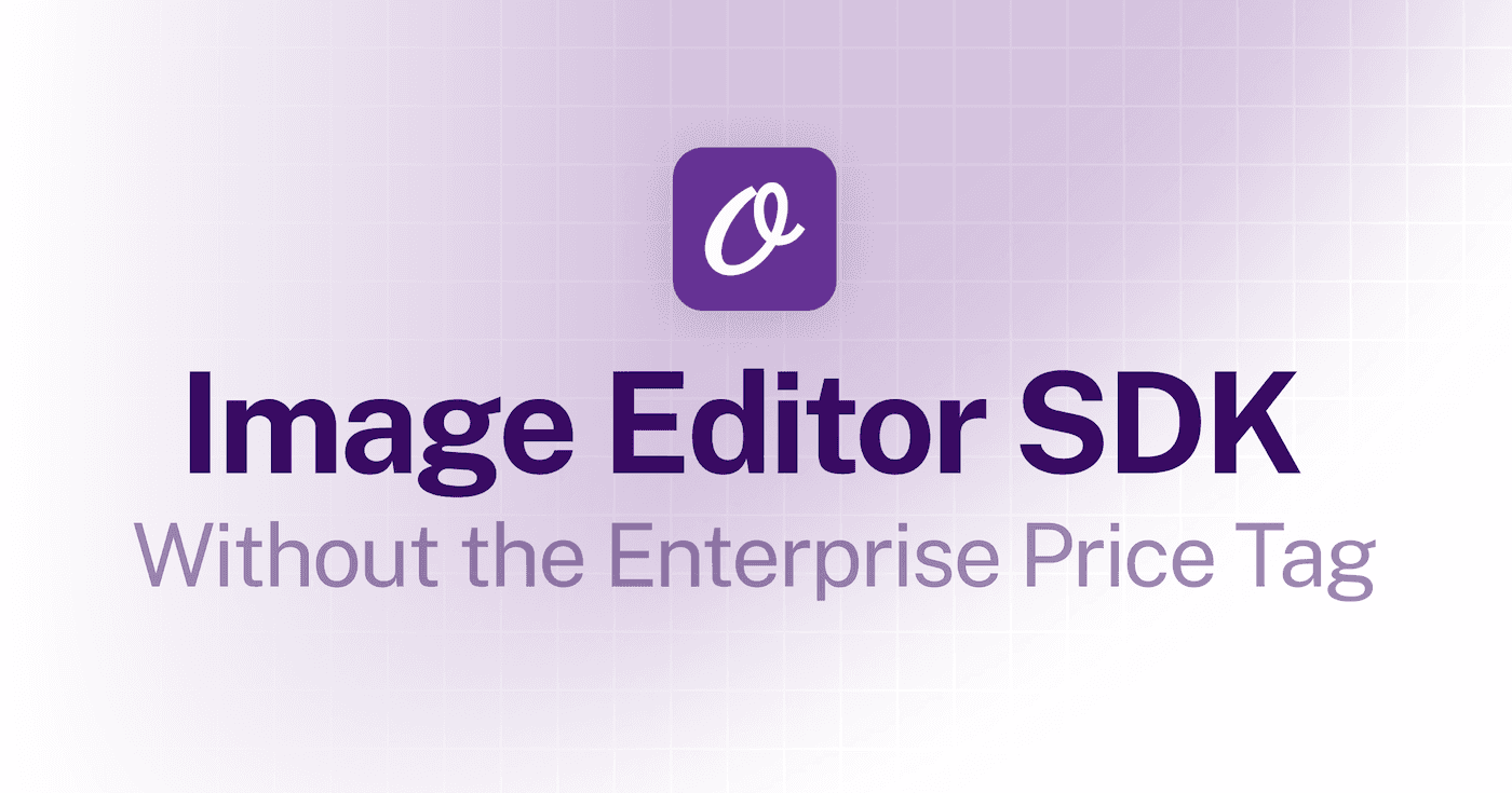 A Robust Image Editor SDK Without the Enterprise Price Tag