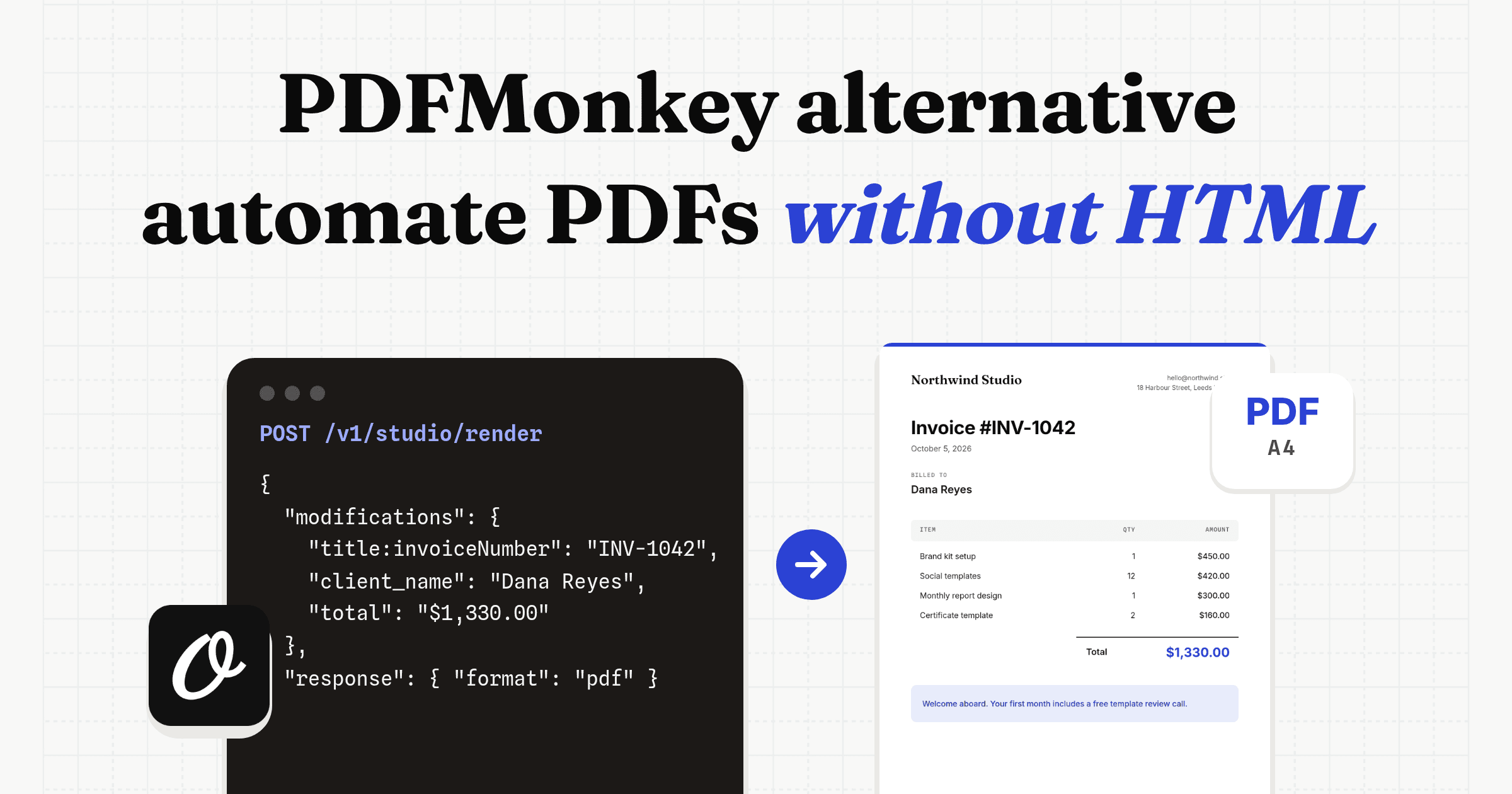 PDFMonkey Alternative to Automate PDFs Without HTML