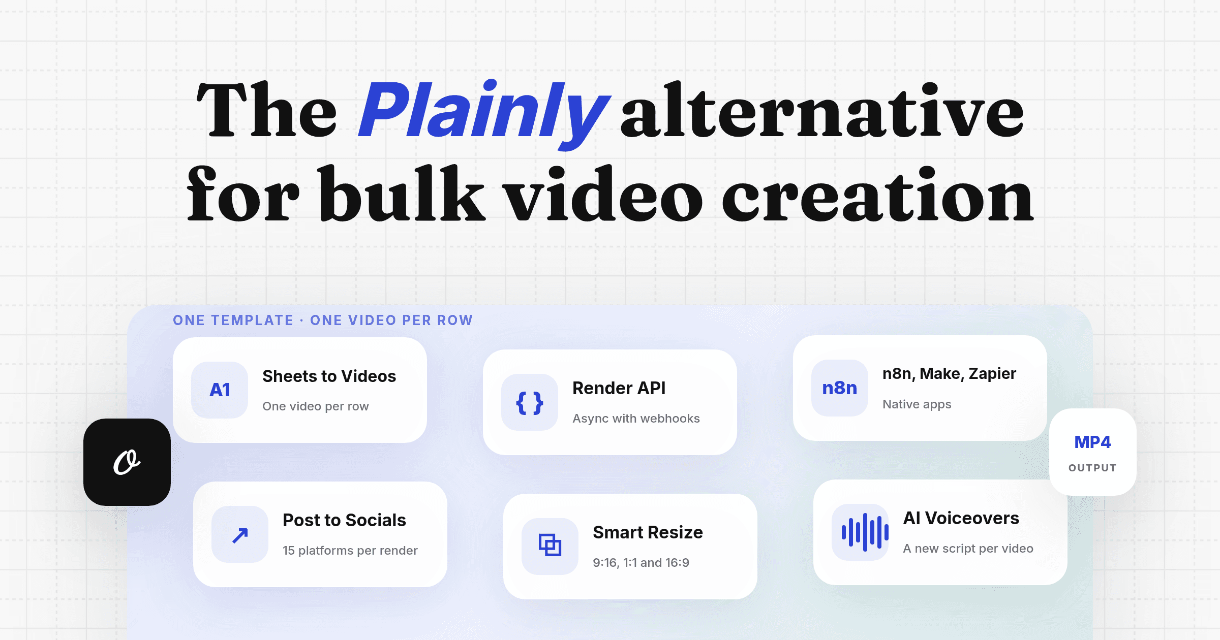 Plainly Alternative for Bulk Video Creation