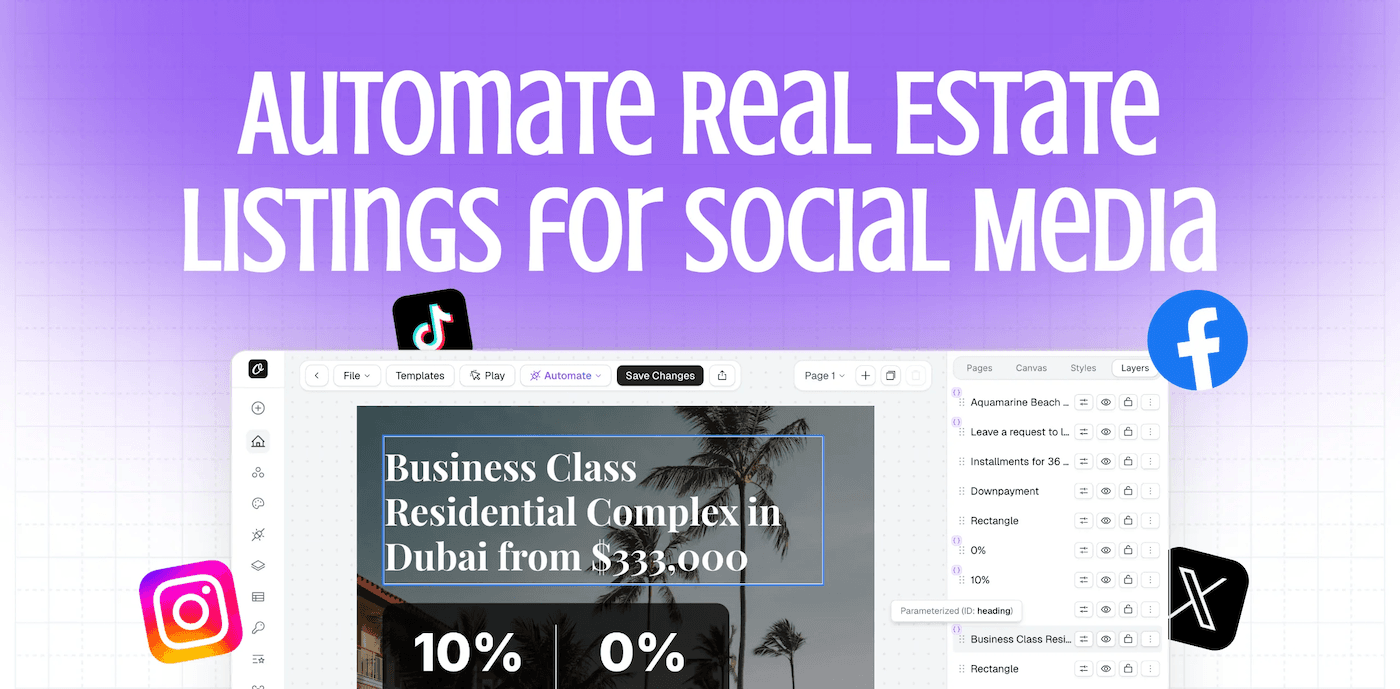 How to Automate Real Estate Property Listings for Instagram & Facebook