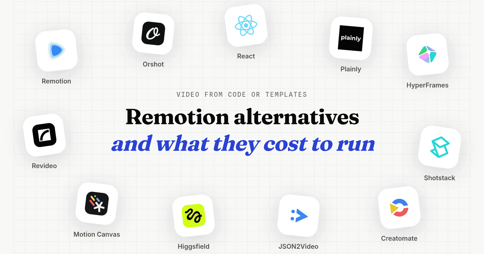 Remotion Alternatives and What They Cost to Run
