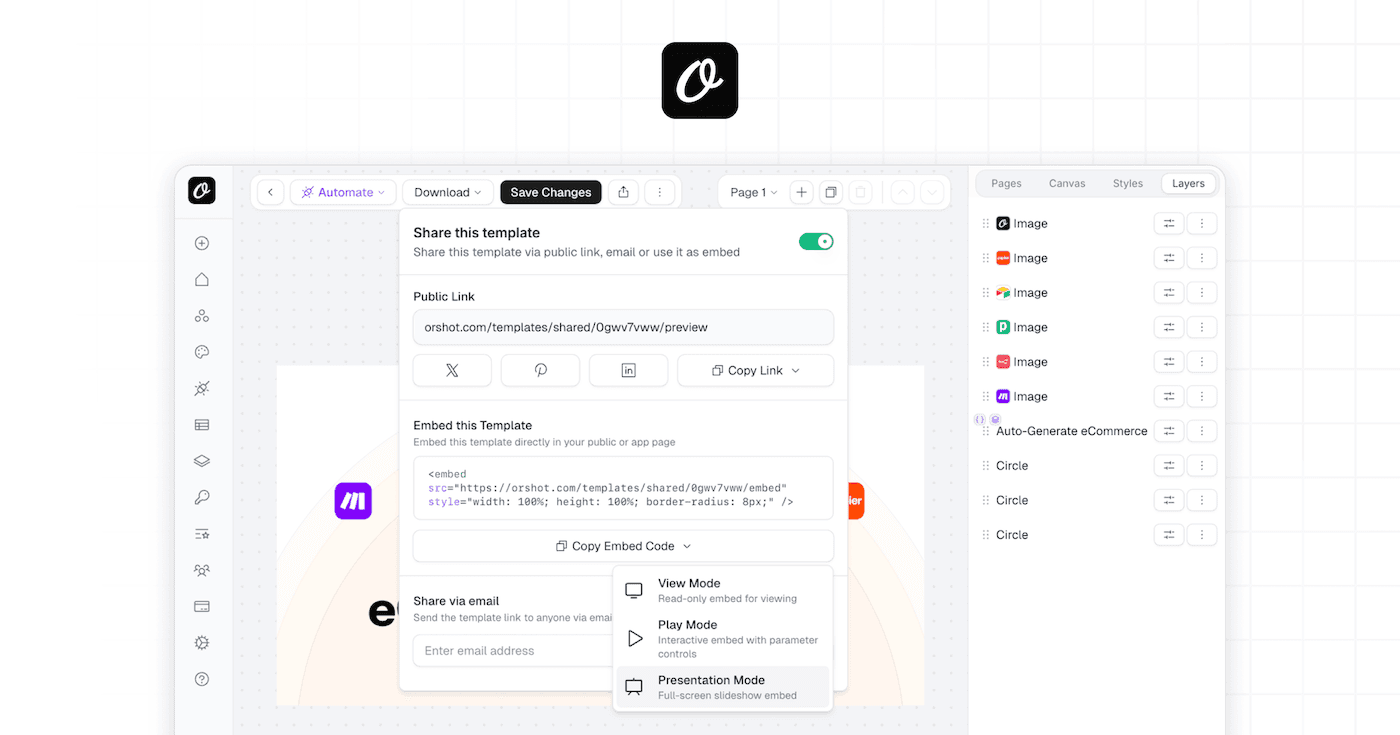 New Ways To Share Templates in Orshot