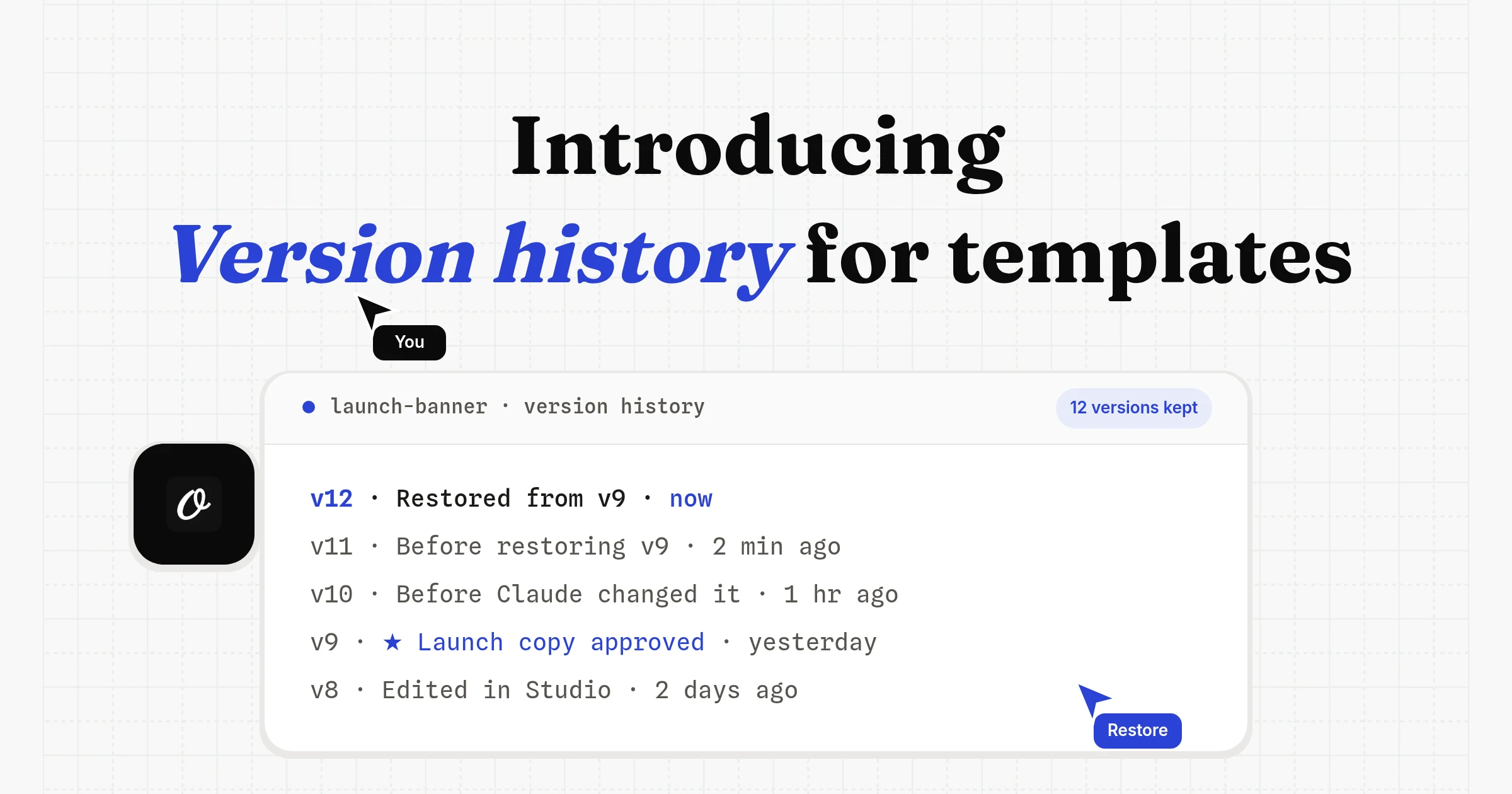 Introducing Version History for Templates