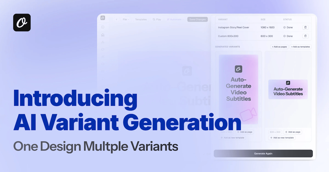Introducing AI Variant Generation: One Design, Multiple Sizes