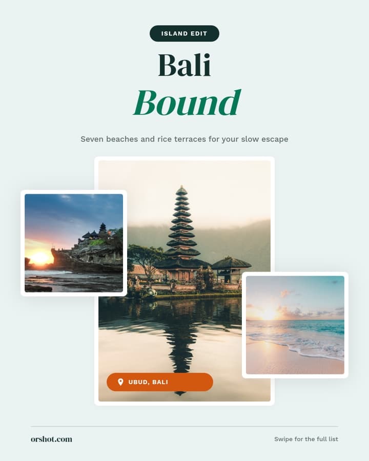 Bali travel poster variant