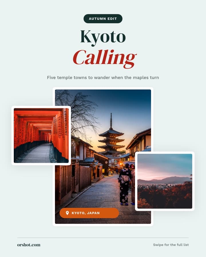 Kyoto travel poster variant