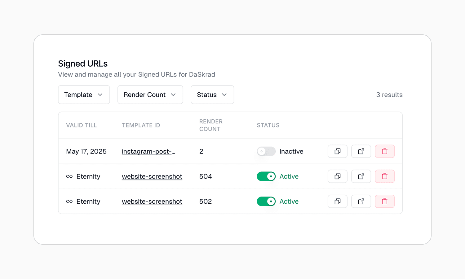 Signed URL flow