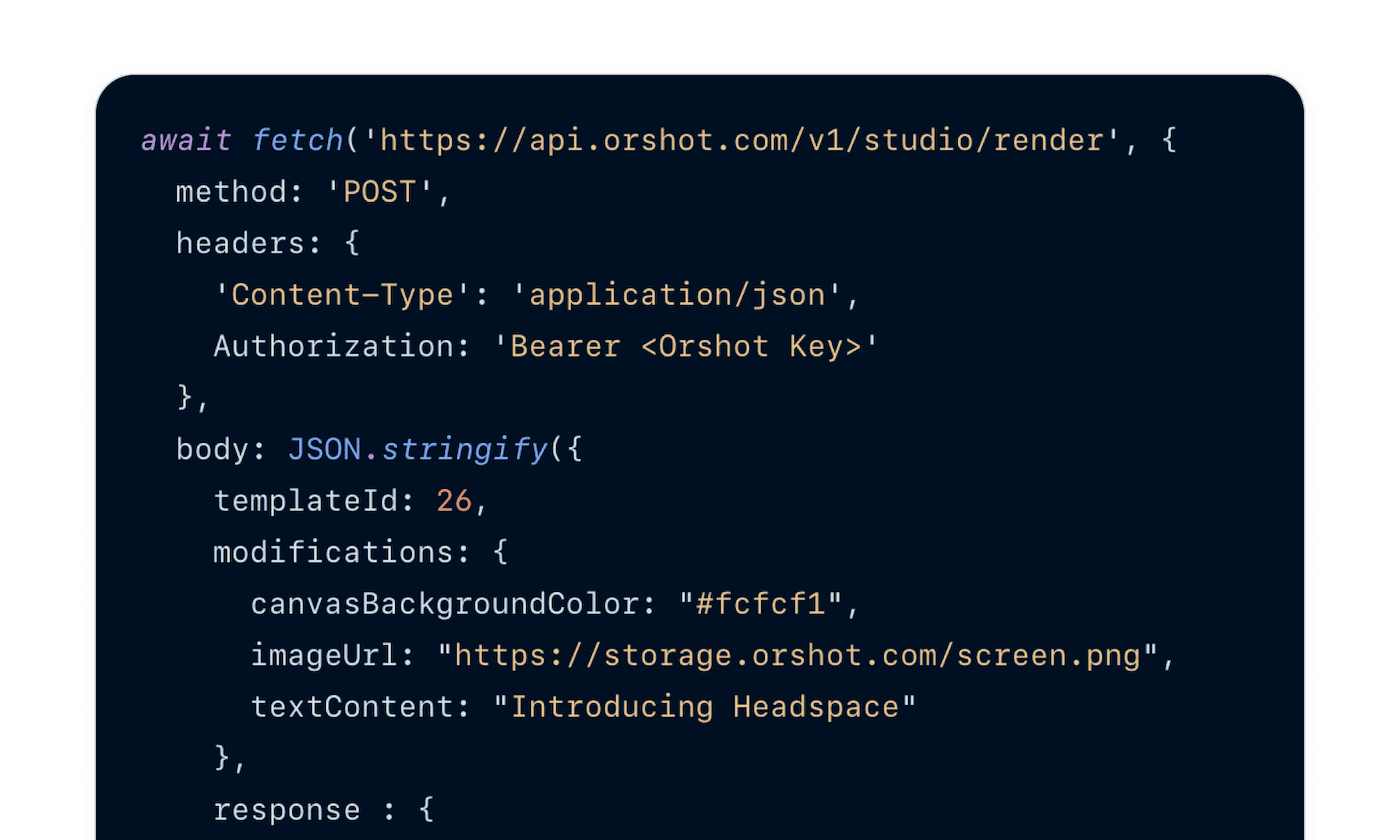 Integrate Orshot Studio with your stack