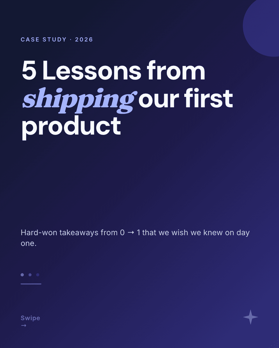 5 Lessons from Shipping Our template in Orshot
