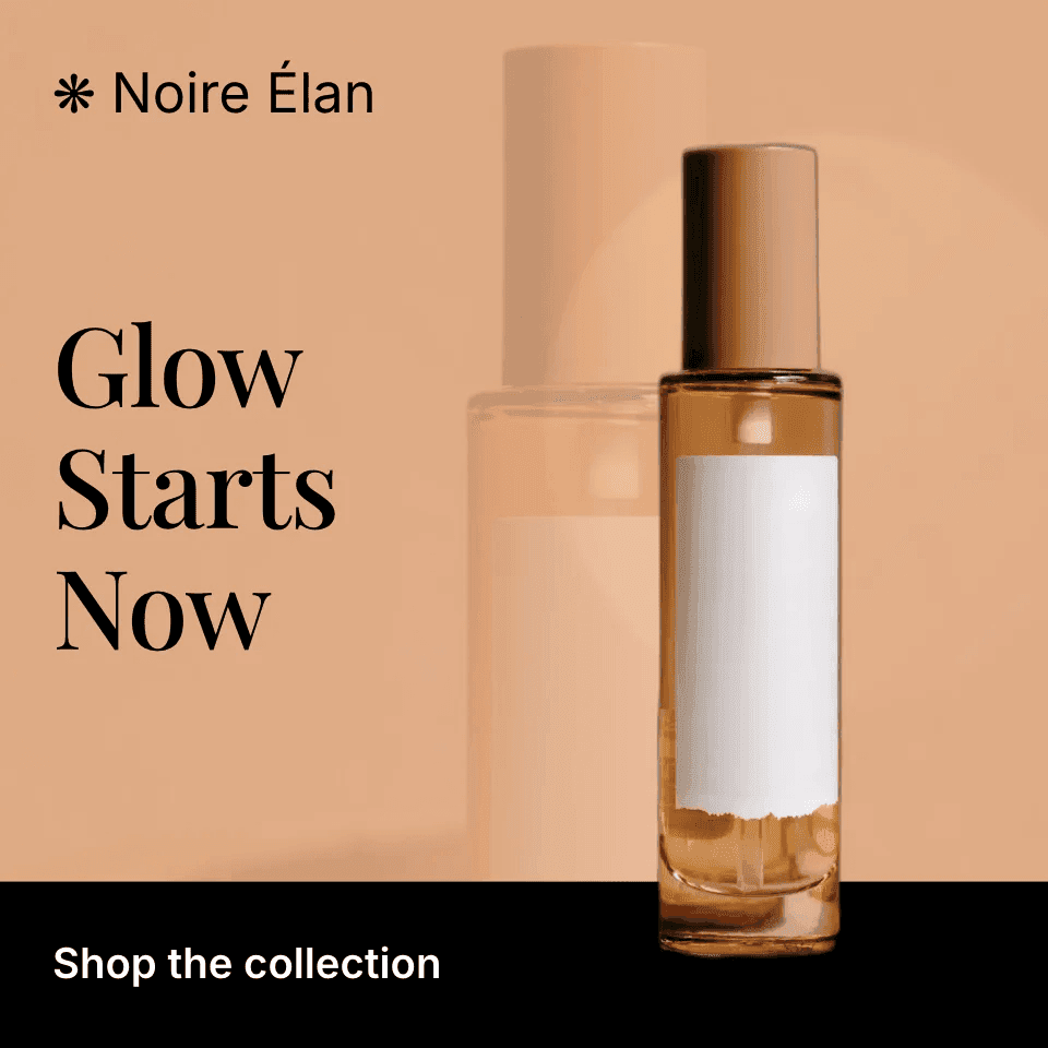 Beauty Product Advertisement template in Orshot