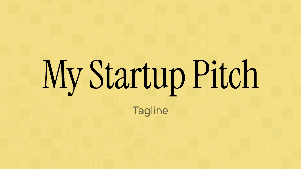 Startup Pitch Presentation template in Orshot