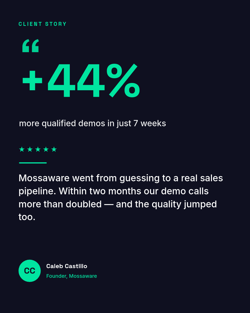 Bold Stat Client Testimonial template in Orshot