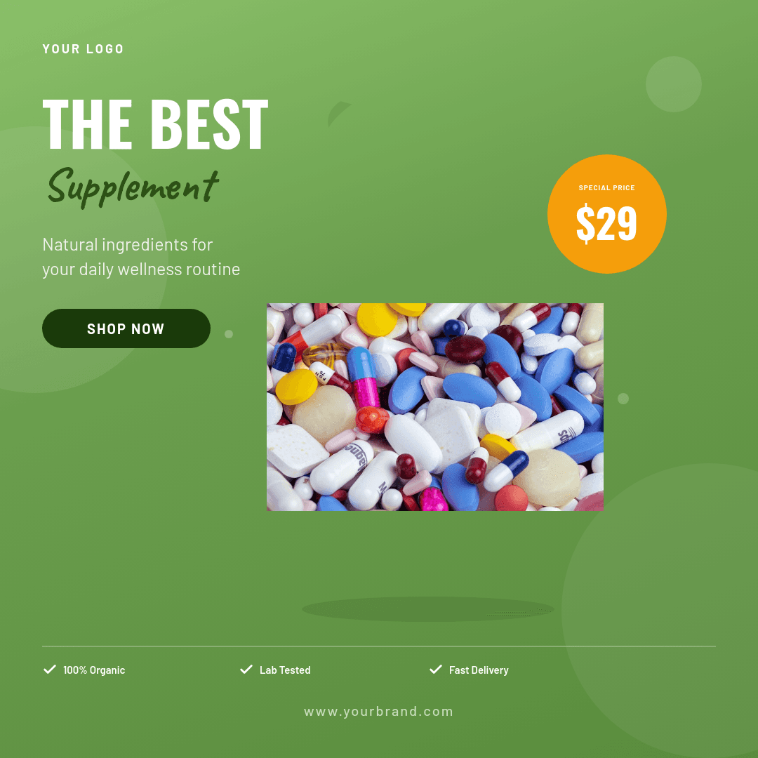 Fresh Green Wellness template in Orshot