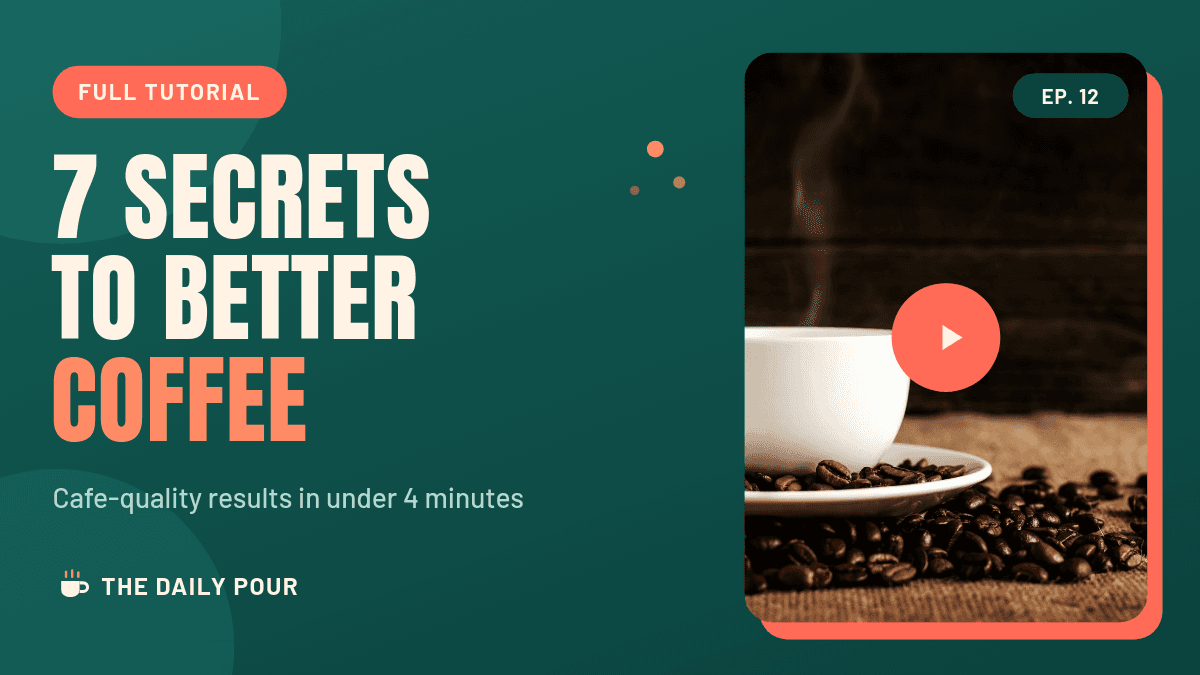 Bold Teal & Coral Coffee template in Orshot