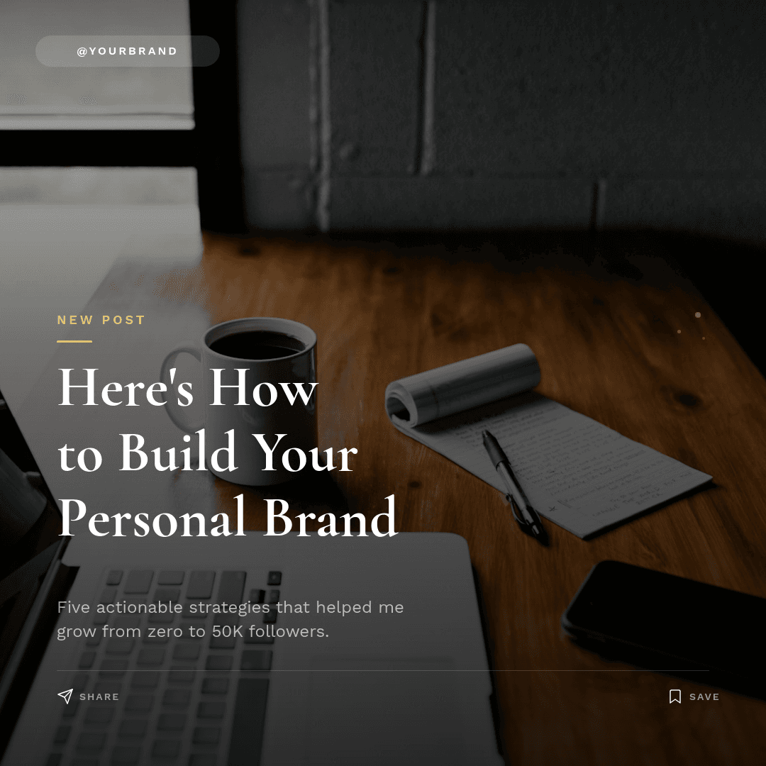 Content Announcement template in Orshot