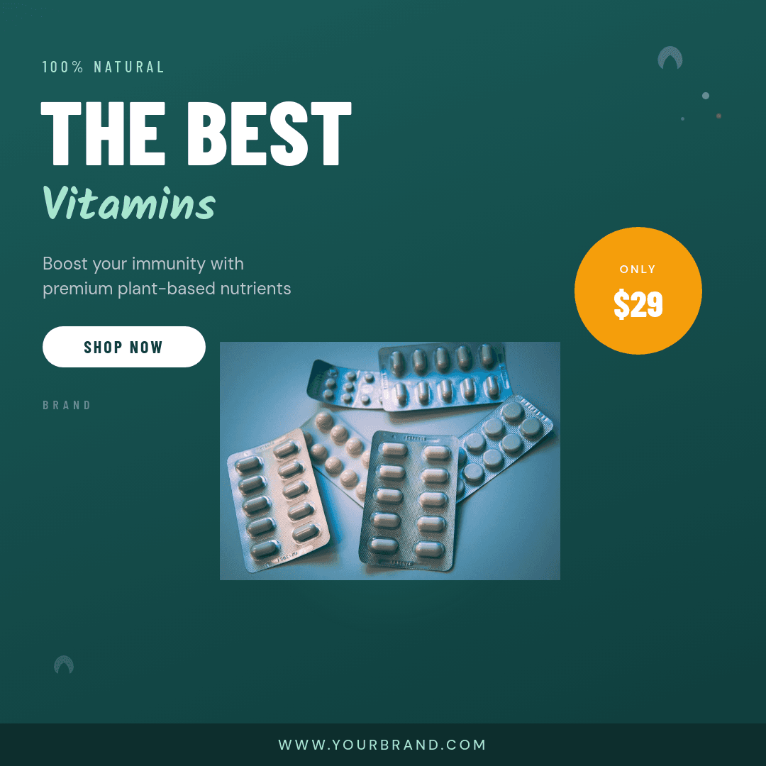 Premium Wellness Supplement template in Orshot