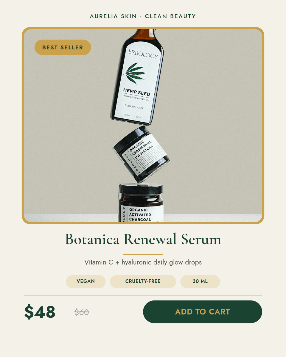 Emerald & Gold Botanical template in Orshot