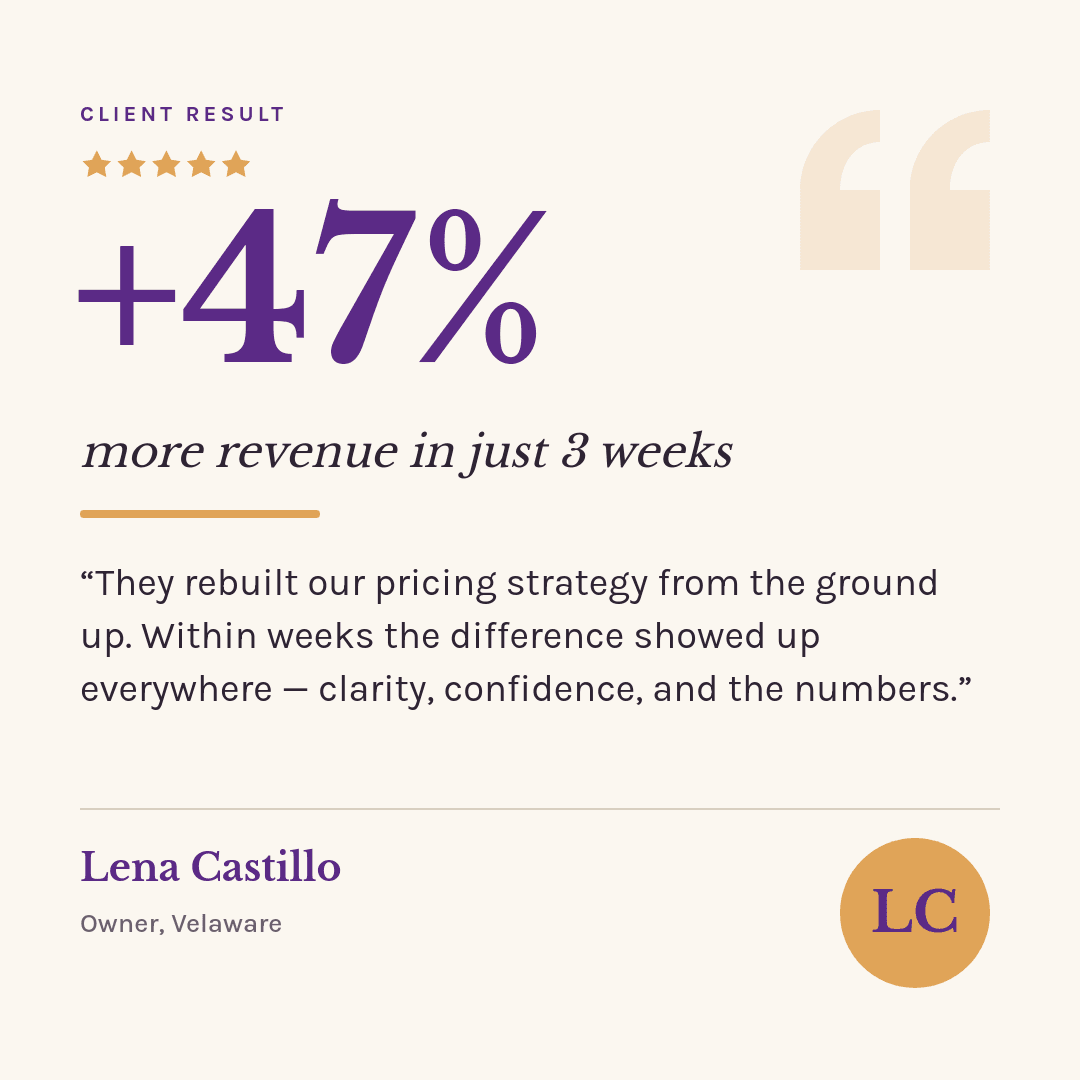 Client Result Testimonial template in Orshot