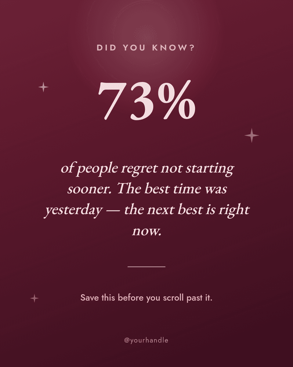 Burgundy Did-You-Know Fact template in Orshot