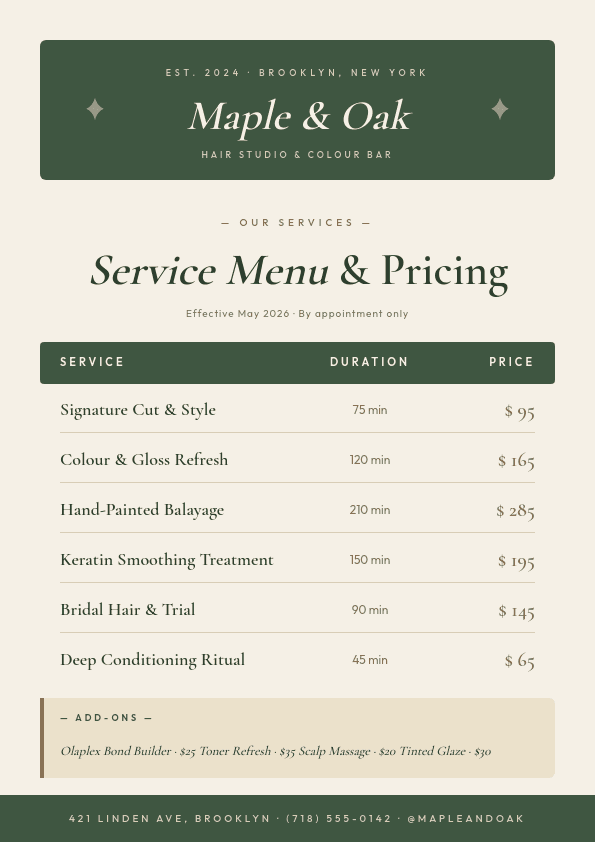 Sage Cream Boutique Hair template in Orshot