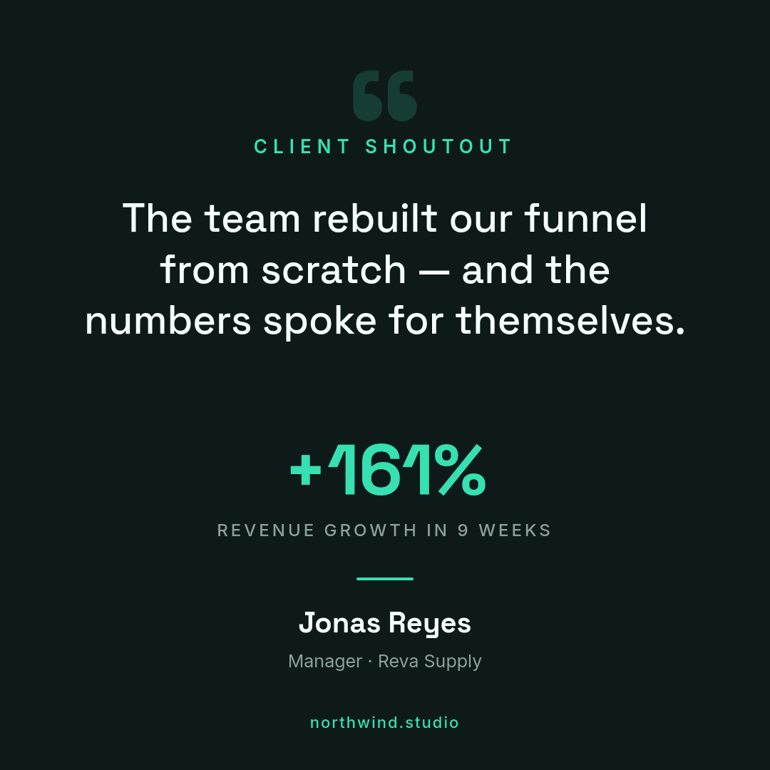 Client Shoutout Testimonial template in Orshot